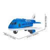 2-in-1 Transforming Airplane Playset with Pull-Back Mini Cars — Cars & Vehicles by ELKLU