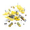 2-in-1 Transforming Airplane Playset with Pull-Back Mini Cars — Cars & Vehicles by ELKLU