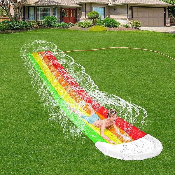 480cm Water Slide with Splash Pool – Garden Summer Fun — OutDoor by ELKLU