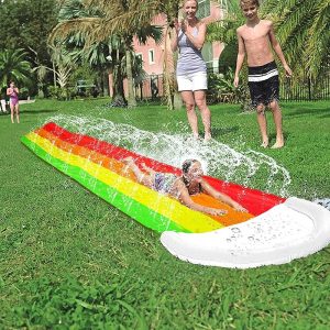 480cm Water Slide with Splash Pool – Garden Summer Fun — OutDoor by ELKLU