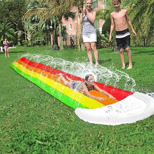 480cm Water Slide with Splash Pool – Garden Summer Fun — OutDoor by ELKLU