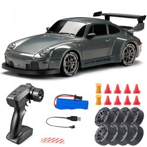 4WD RC Drift Car 1:24 — 2.4 GHz Rechargeable with LED Lights — Cars & Vehicles by ELKLU