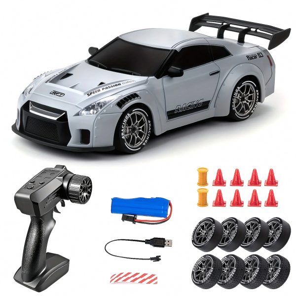 4WD RC Drift Car 1:24 — 2.4 GHz Rechargeable with LED Lights — Cars & Vehicles by ELKLU
