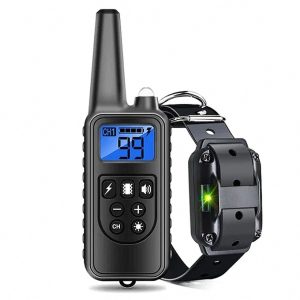 Rechargeable Waterproof Bark Prevention Collar for Dogs