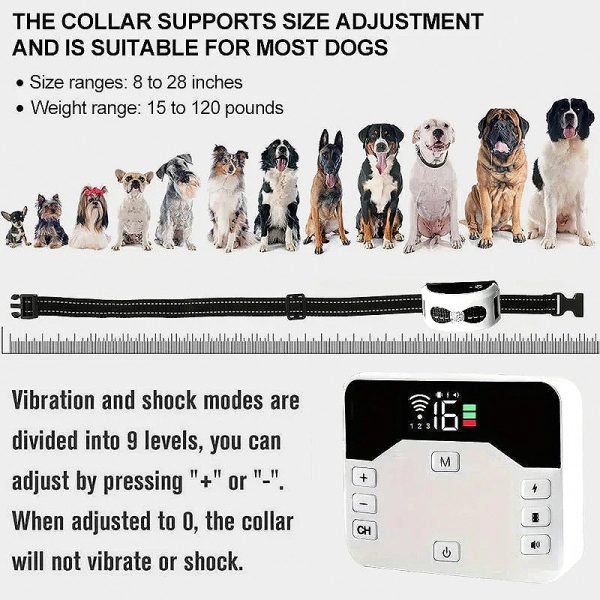 – Training Collar & Wireless Fence 2-in-1 for Dog