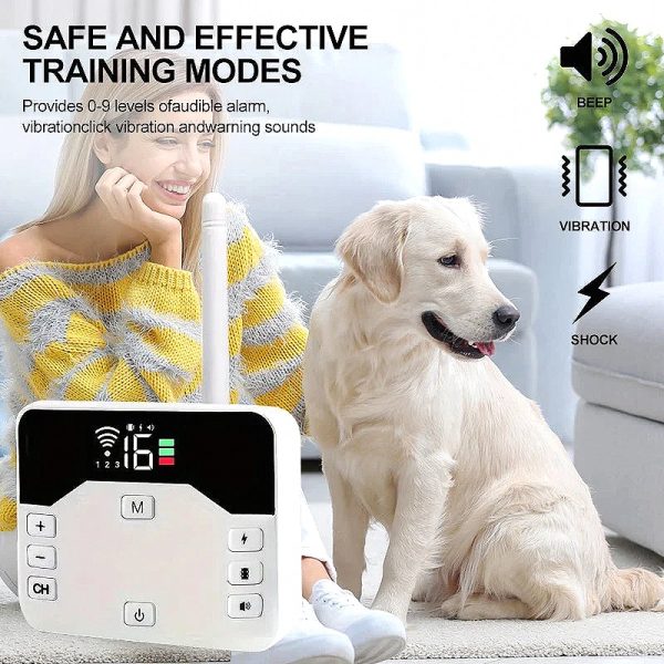 – Training Collar & Wireless Fence 2-in-1 for Dog