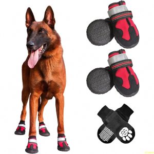 Sturdy non-slip dog boots