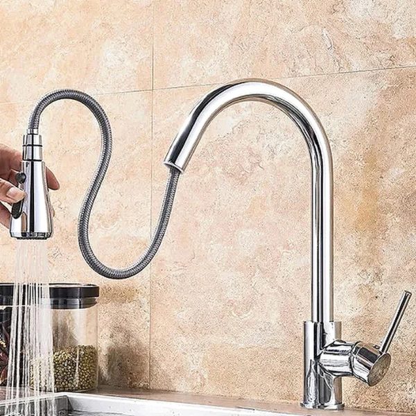 Adjustable Kitchen Faucet with Hand Shower — Cooking & Home by ELKLU