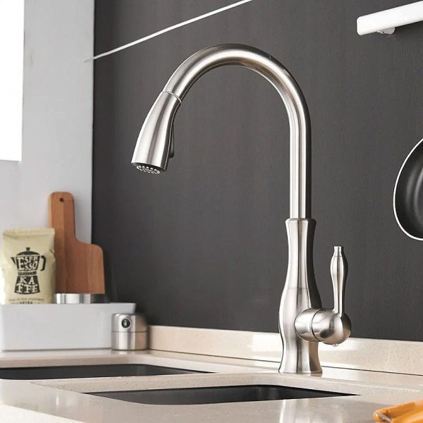 Anton – Elegant Retractable Kitchen Faucet — Cooking & Home by ELKLU