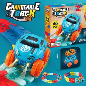 Changeable Race Track with LED Light-Up Race Cars — Cars & Vehicles by ELKLU