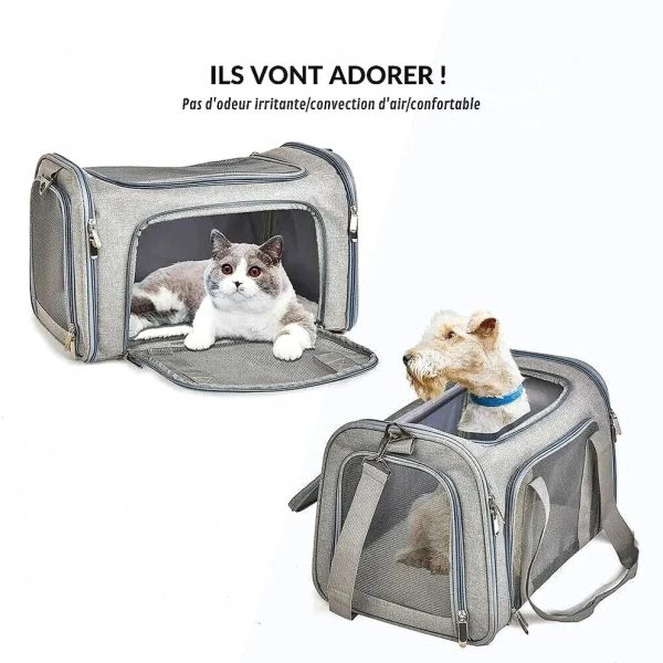 f93a39708109 Comfortable and Secure Dog Car Carrier Bag — Pets & Companions by ELKLU