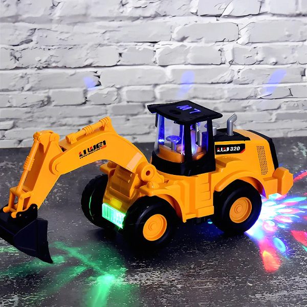 Dancing Excavator Toy with Construction Sounds & Lights — Cars & Vehicles by ELKLU