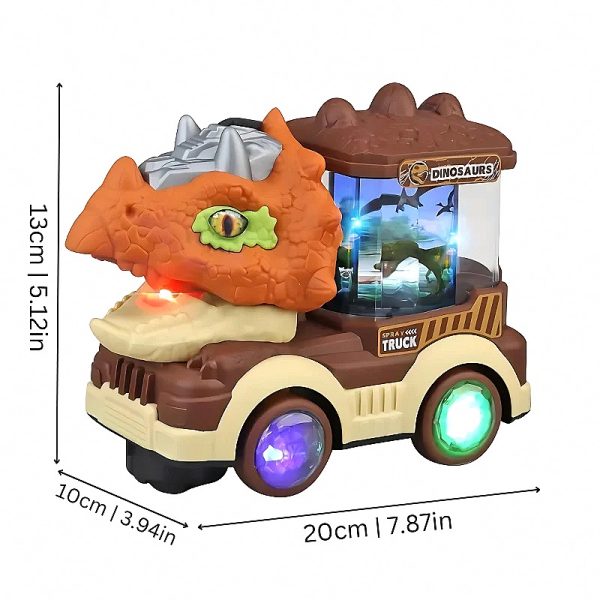 Dinosaur Musical Toy with Lights & Roaring Sounds — Cars & Vehicles by ELKLU
