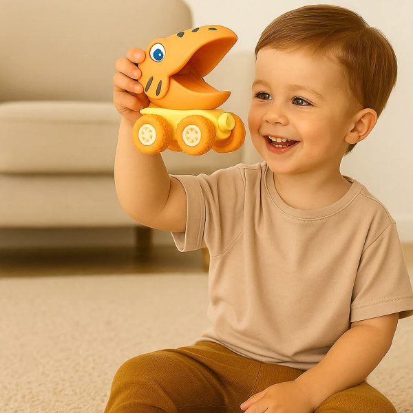 Dinosaur Push-Drive Truck with Friction Motor — Cars & Vehicles by ELKLU