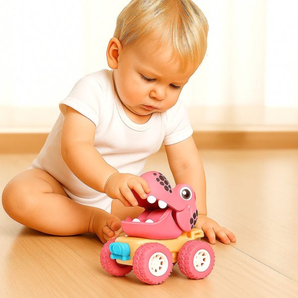 Dinosaur Push-Drive Truck with Friction Motor — Cars & Vehicles by ELKLU