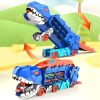 fd980d3177b7 Dinosaur Transporter Truck with 6 Detailed Dino Figures — Cars & Vehicles by ELKLU