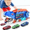 42858bd2e10c Dinosaur Transporter Truck with 6 Detailed Dino Figures — Cars & Vehicles by ELKLU
