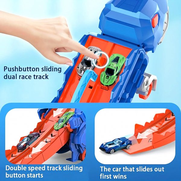1111e9a0eb28 Dinosaur Transporter Truck with 6 Detailed Dino Figures — Cars & Vehicles by ELKLU