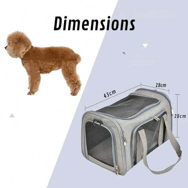 Comfortable and Secure Dog Car Carrier Bag