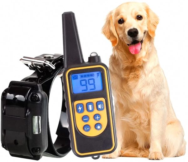 Waterproof dog training collar with long-range remote control