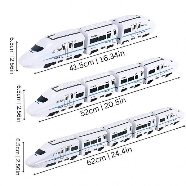 Electric Train Track Set with Locomotive & Carriages — Cars & Vehicles by ELKLU