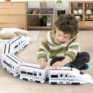 5e966a1ea94b Electric Train Track Set with Locomotive & Carriages — Cars & Vehicles by ELKLU