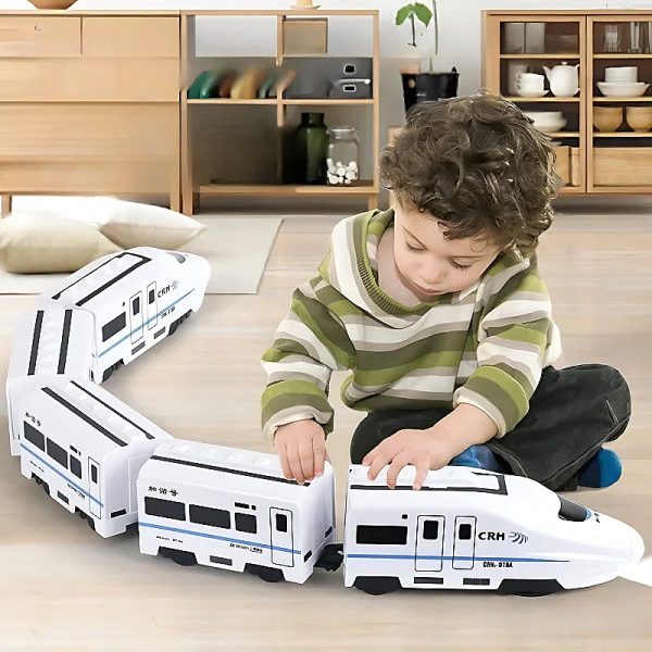 Electric Train Track Set with Locomotive & Carriages — Cars & Vehicles by ELKLU