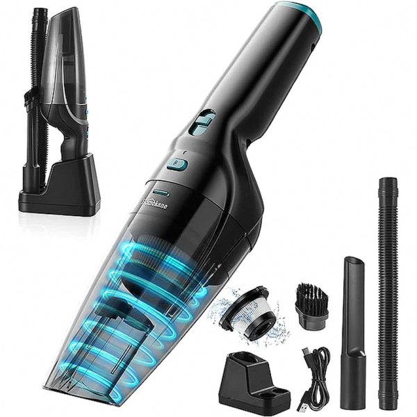 7bc5afd67f9c Elegant Cordless Handheld Vacuum Cleaner with Charging Dock — Cooking & Home by ELKLU