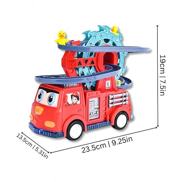 Fire Truck Toy with Working Lights, Siren & Music — Cars & Vehicles by ELKLU
