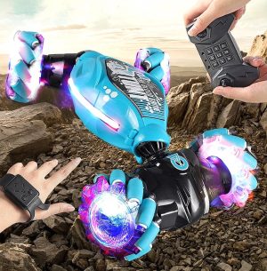 Gesture-Controlled RC Stunt Car – 4WD with 360° Flips — OutDoor by ELKLU