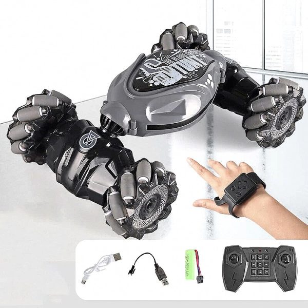 Gesture-Controlled RC Stunt Car – 4WD with 360° Flips — OutDoor by ELKLU