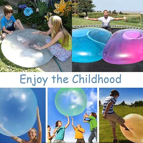 5b62639fc658 Giant Inflatable Play Ball with 120 cm Soft TPR for Kids — OutDoor by ELKLU