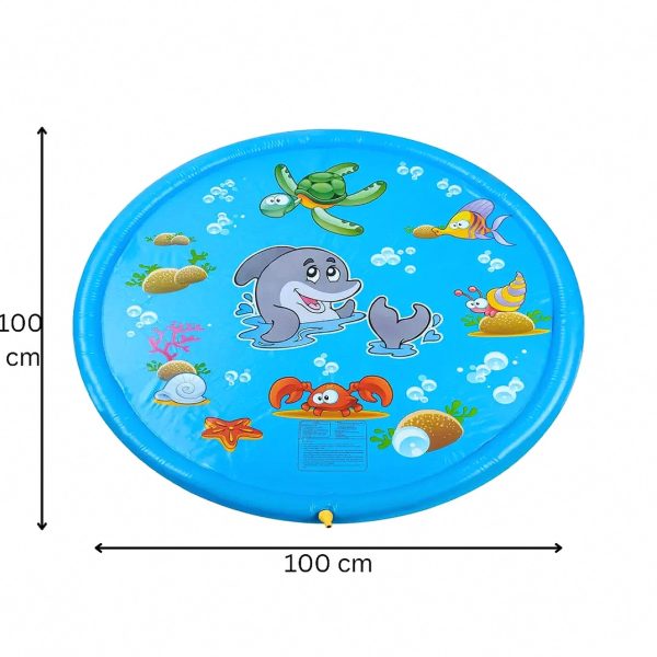 bc6379ebd30d Inflatable Water Fountain Pad with Sprinkler and Printed Animals — OutDoor by ELKLU
