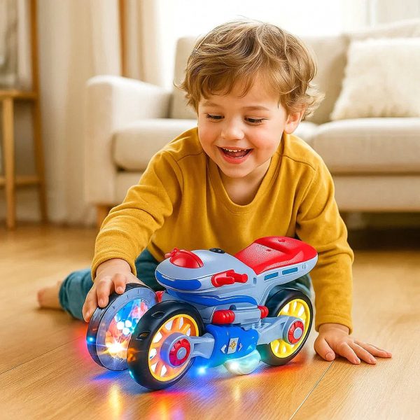 Kids Motorcycle Ride-On Toy with Lights, Music & Dance Action — Cars & Vehicles by ELKLU