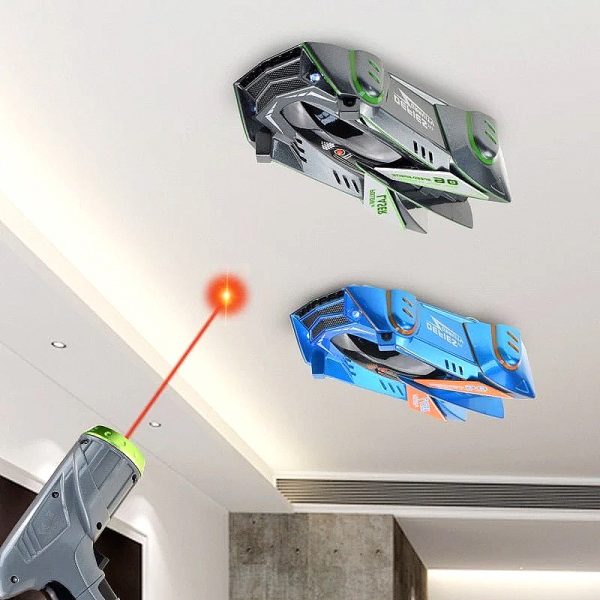 b2e4e2360fbb Laser-Tracking Wall-Climbing RC Car with 360° LED Action — Cars & Vehicles by ELKLU