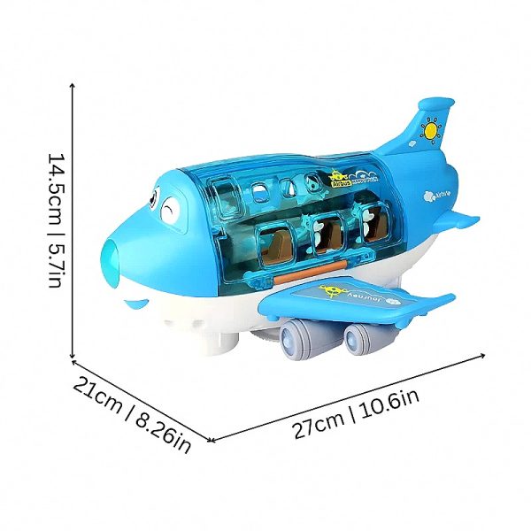 2eac2faa9201 Light-Up Airplane Toy with LED Strobe & Engine Sounds — Cars & Vehicles by ELKLU