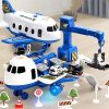 b45c54d0bcb2 Pull-Back Transforming Airplane Toy with Music — Cars & Vehicles by ELKLU