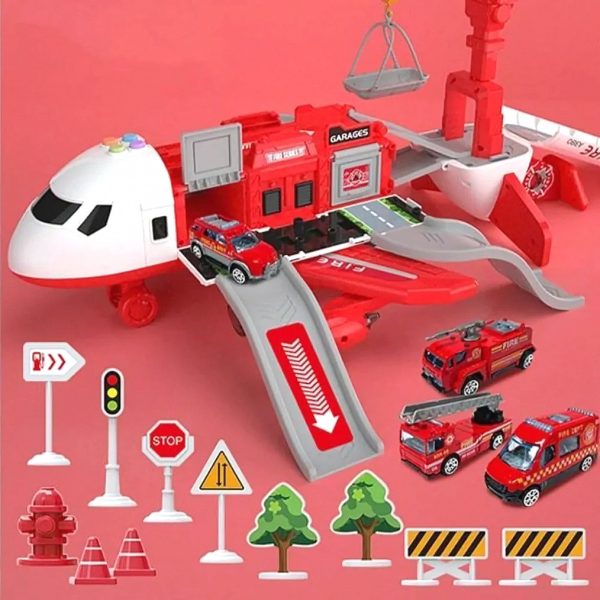 8f350bf55d66 Pull-Back Transforming Airplane Toy with Music — Cars & Vehicles by ELKLU