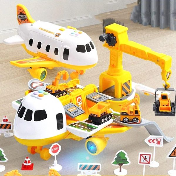 6c817dce9fac Pull-Back Transforming Airplane Toy with Music — Cars & Vehicles by ELKLU