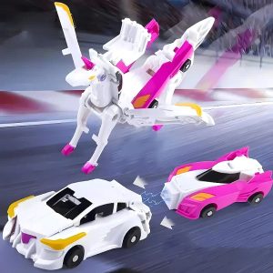 413111103025 Push-and-Transform Robot Car — Battery-Free Mechanical Toy — Cars & Vehicles by ELKLU