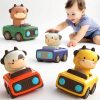 Push & Go Animal Cars — Battery-Free Toddler Vehicles (Set of 4) — Cars & Vehicles by ELKLU