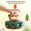 Push & Go Animal Cars — Battery-Free Toddler Vehicles (Set of 4) — Cars & Vehicles by ELKLU