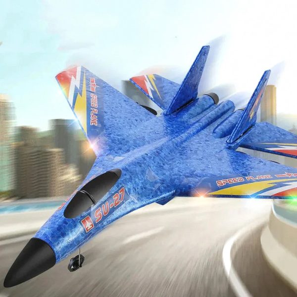 84d11803d286 RC Foam Airplane with Rechargeable Battery & Auto-Stabilization — Cars & Vehicles by ELKLU