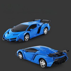 2fb4a757651d RC Robot Car Toy with Lights, Sounds & Auto-Transform — Cars & Vehicles by ELKLU