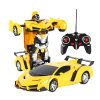 c2718d5f42ea RC Robot Car Toy with Lights, Sounds & Auto-Transform — Cars & Vehicles by ELKLU