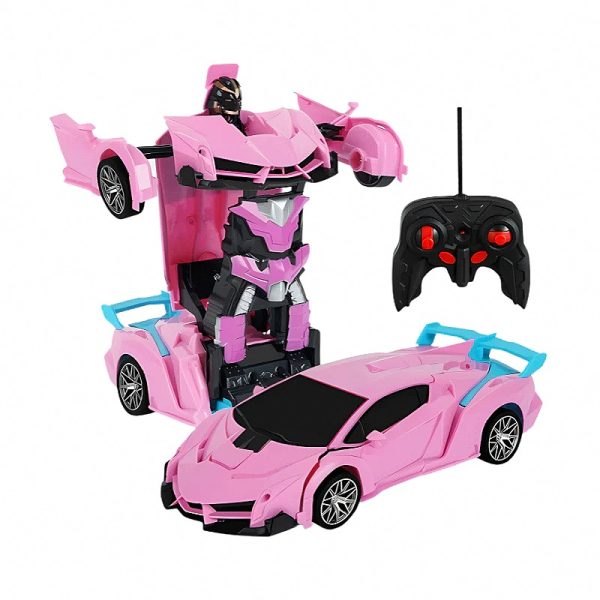 acdaf48672c3 RC Robot Car Toy with Lights, Sounds & Auto-Transform — Cars & Vehicles by ELKLU