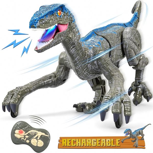 Remote Control Dinosaur Toy with Lights and Sound — OutDoor by ELKLU