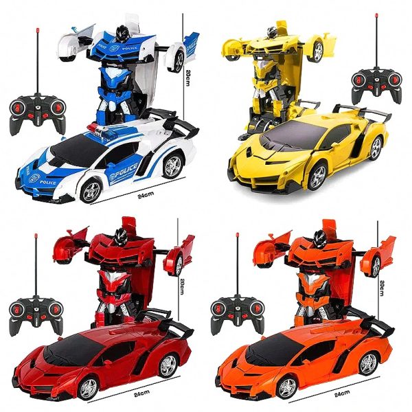 ca3d8dd06c3e Remote-Controlled Transforming Car with One-Button Robot Mode — Cars & Vehicles by ELKLU