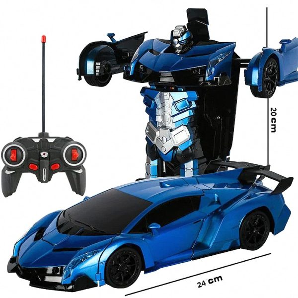 4487d96571a2 Remote-Controlled Transforming Car with One-Button Robot Mode — Cars & Vehicles by ELKLU