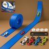 Roll-Up Flexible Race Track Set with Two Cars — Cars & Vehicles by ELKLU